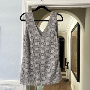 Silver tank worn once.